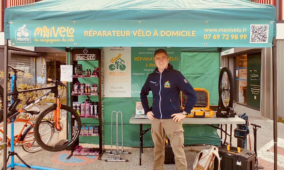 Réparateur vélo à domicile en intervention