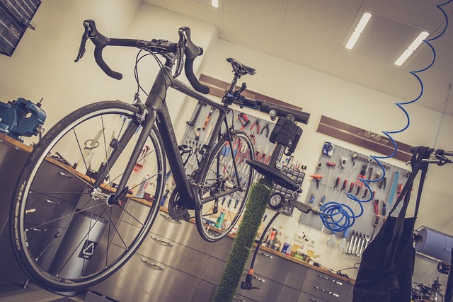 MANIVELO Réparateur vélo à domicile - Vélo sur pied dans un atelier