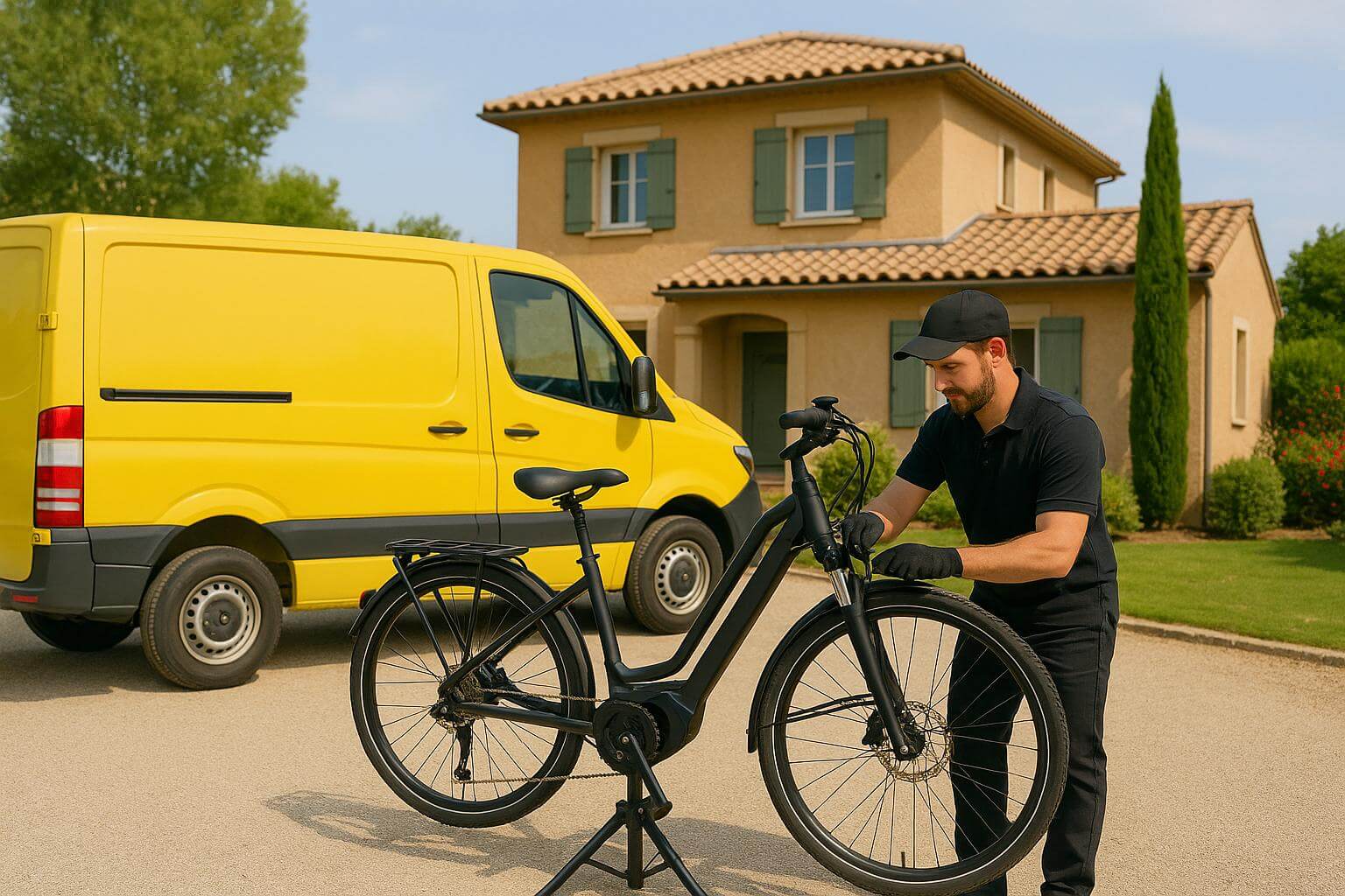 Réparateur vélo à domicile en intervention